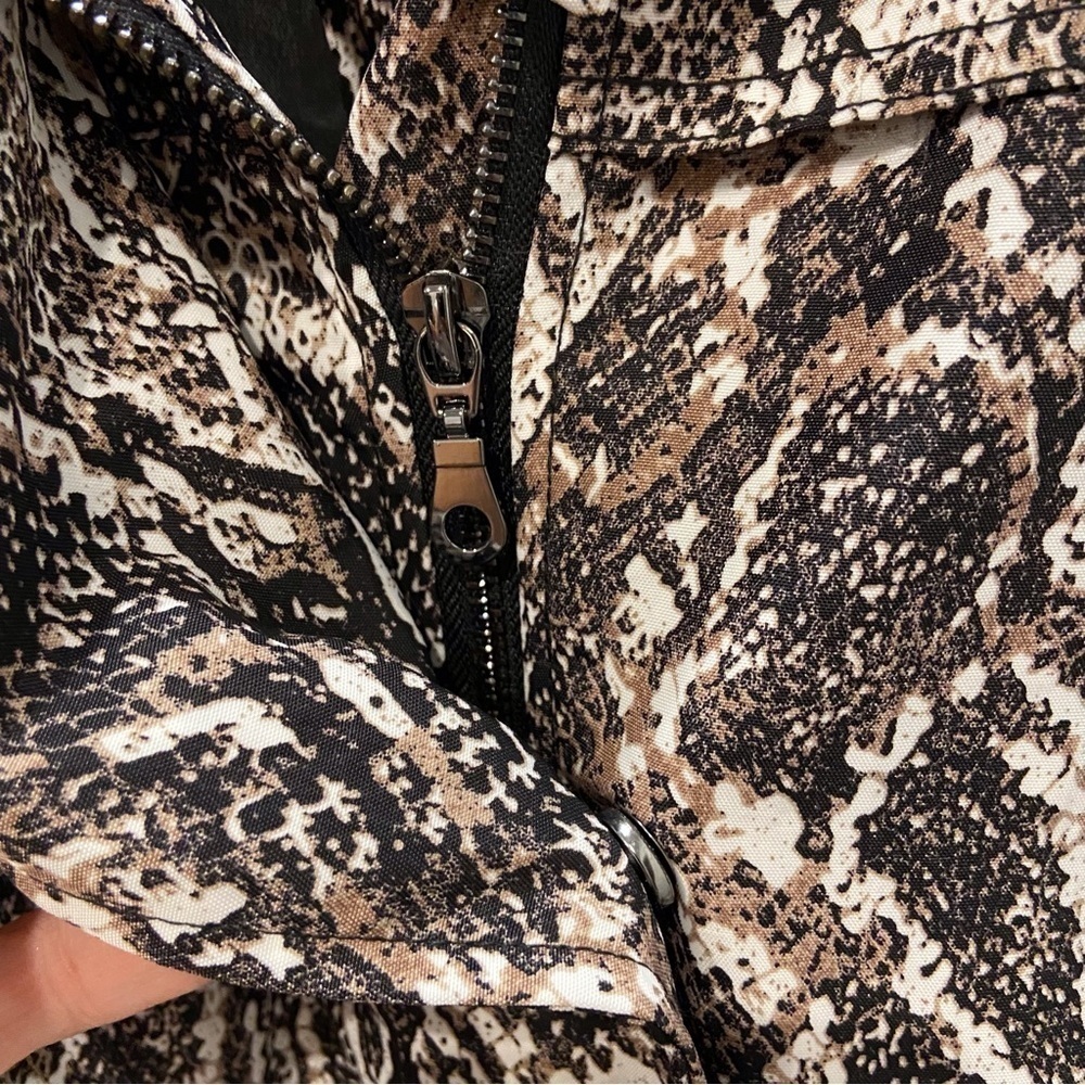 NWT Chico’s Small Viper Jacket Black Python Snake… - image 7